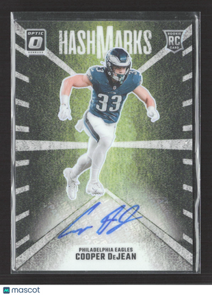 2024 Panini Optic Cooper Dejean Hashmarks Auto Rc #HM-CDN