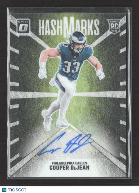 2024 Panini Optic Cooper Dejean Hashmarks Auto Rc #HM-CDN