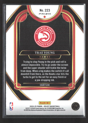 2024/25 Panini Select - Courtside Trae Young #223 Zebra Prizm