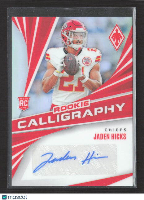 2024 Panini Phoenix - Rookies Jaden Hicks #187 Pandora Autograph