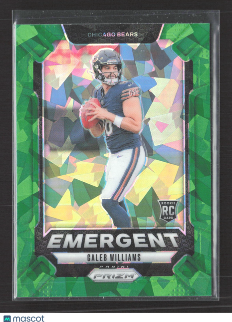 2024 Panini Prizm - Emergent Caleb Williams #1 Green Ice Prizm (RC)