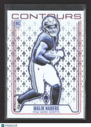 2024 Panini Phoenix - Contours Malik Nabers #CON-MNS (RC)