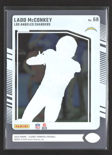 2024 Panini Clearly Donruss Ladd McConkey Rated Rookie #68