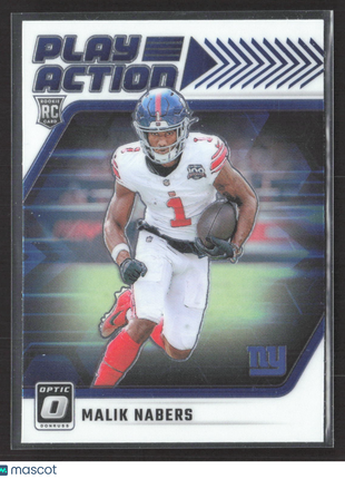 2024 Panini Donruss Optic - Play Action Malik Nabers #8 (RC)