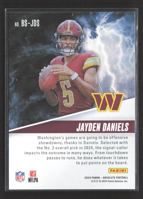 2024 Panini Absolute - By Storm Jayden Daniels #BS-JDS (RC)