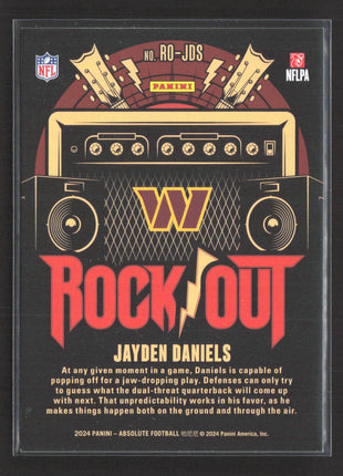 2024 Panini Absolute - Rock Out Jayden Daniels #RO-JDS (RC)