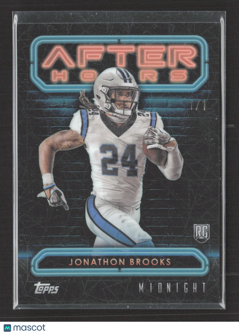 2024 Topps Midnight After Hours Jonathon Brooks Black 1/1 Rc #AH-14