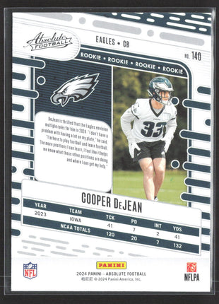 2024 Panini Absolute - Rookies Cooper DeJean #140 (RC)