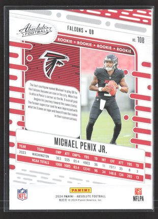 2024 Panini Absolute - Rookies Michael Penix Jr. #108 (RC)