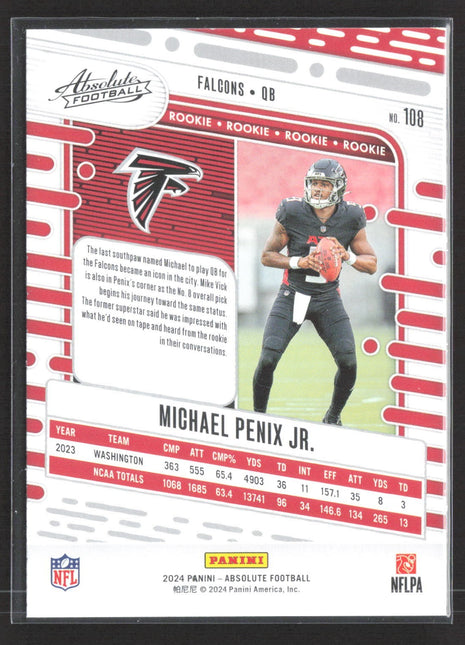 2024 Panini Absolute - Rookies Michael Penix Jr. #108 (RC)