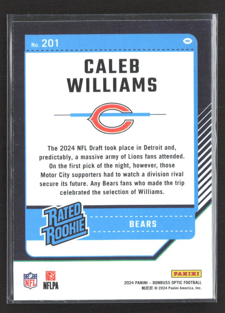 2024 Panini Optic Caleb Williams Rated Rookie #20`