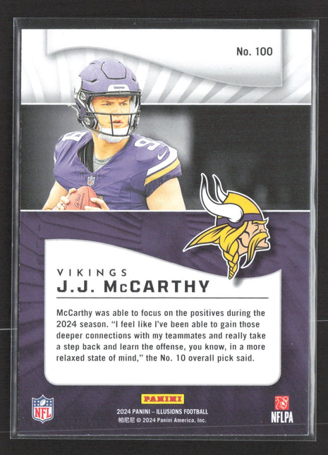 2024 Panini Illusions - J.J. McCarthy #100 (RC)