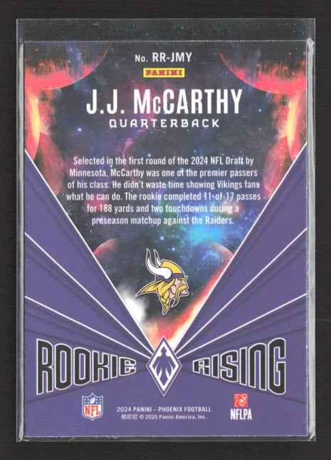 2024 Panini Phoenix - Rookie Rising J.J. McCarthy #RR-JMY (RC)
