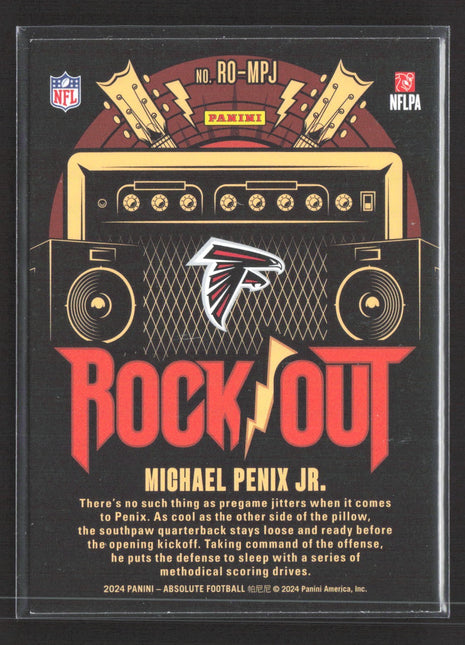 2024 Panini Absolute - Rock Out Michael Penix Jr. #RO-MPJ (RC)