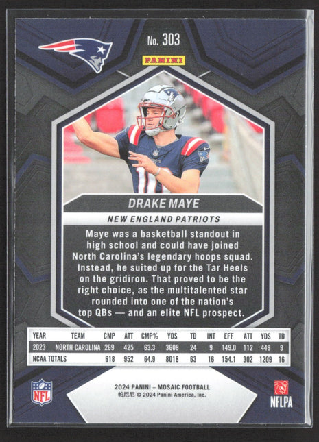 2024 Panini Mosaic - Rookies Drake Maye #303 (RC)