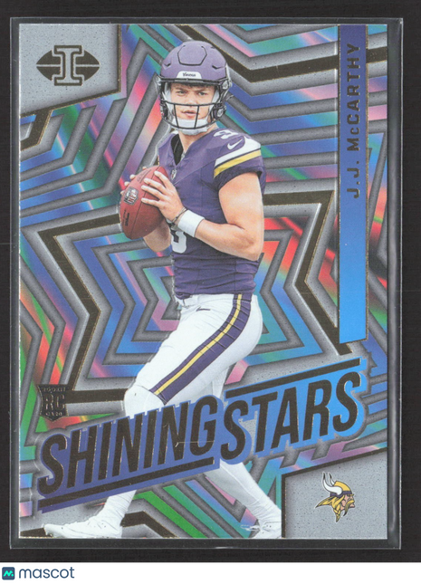 2024 Panini Illusions - Shining Stars J.J. McCarthy #8 (RC)