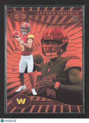 2024 Panini Illusions - Jayden Daniels #93 Trophy Collection Orange (RC)