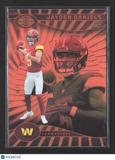 2024 Panini Illusions - Jayden Daniels #93 Trophy Collection Orange (RC)