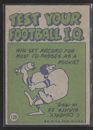 1972 Topps - Pro Action Terry Bradshaw #120 rc