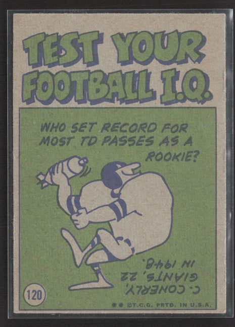 1972 Topps - Pro Action Terry Bradshaw #120 rc