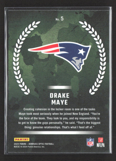 2024 Donruss Optic Drake Maye Rookie Recruits #5