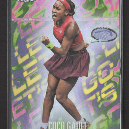 2024 Topps Chrome Tennis Coco Gauff Let's Go #LGO-CG