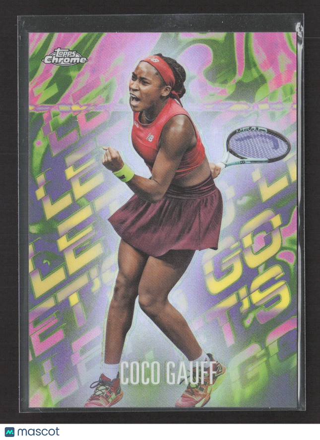 2024 Topps Chrome Tennis Coco Gauff Let's Go #LGO-CG