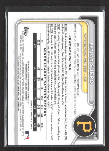 2024 Bowman - Chrome Auto Estuar Suero #CPA-ES