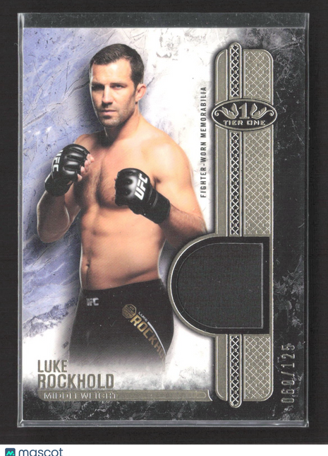 2017 Topps UFC Knockout - Tier One Relics Luke Rockhold #T1R-LR /125 (MEM)