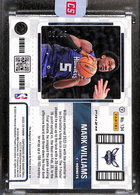 2022-23 Panini Contenders Optic RC Ticket Mark Williams #134 Orange Prizm /25