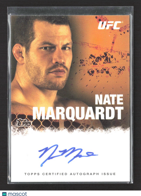 2010 Topps UFC Nate Marquardt Auto #FA-NM