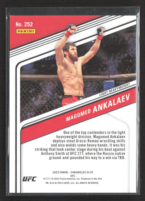 2023 Panini Chronicles UFC - Elite Magomed Ankalaev #252 Red /199