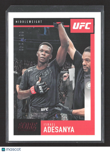 2021 Panini Score Israel Adesanya Red /149 #94