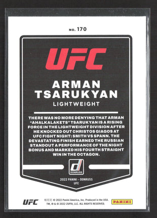 2022 Panini Donruss UFC Arman Tsarukyan Green #170