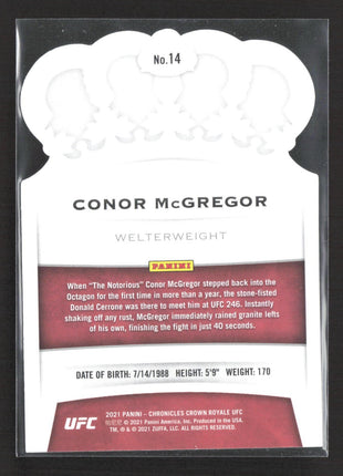 2021 Panini Chronicles UFC - Crown Royale Conor McGregor #14 Pink