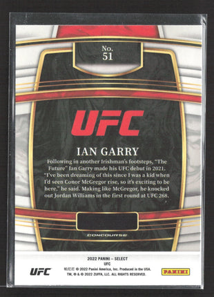 2022 Panini Select UFC Ian Garry Rc #51 Blue