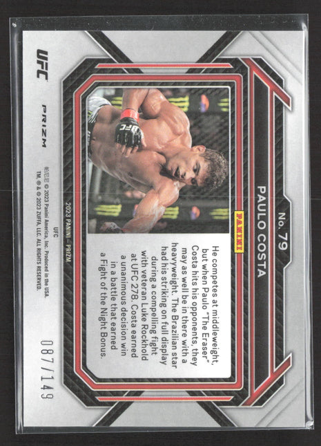 2023 Panini Prizm UFC Paulo Costa Purple /149 #79