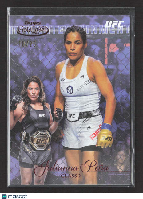 2024 Topps UFC Gold Label Julianna Pena Class 2 Red /25 #21