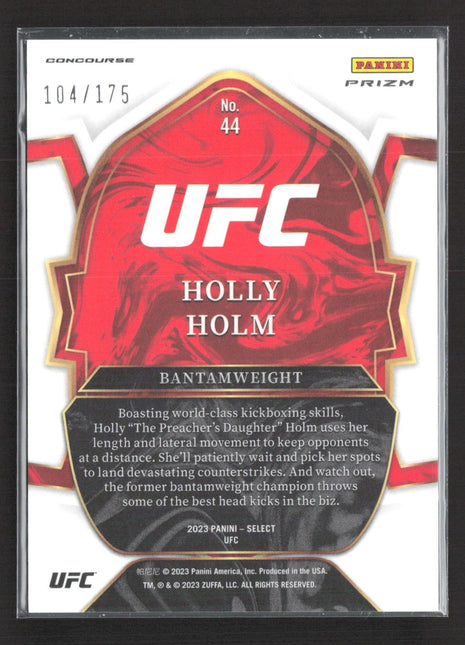 2023 Panini Select UFC Holly Holm Red Prizm /175 #44