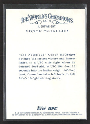2024 Topps Chrome UFC - Allen and Ginter Conor McGregor #AAG-9