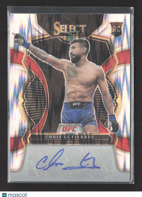 2023 Panini Select UFC Chris Gutierrez Rc Shock Auto