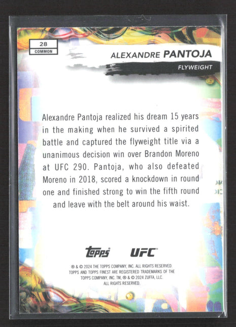 2024 Topps FInest UFC Alexandre Pantoja GLitter #28