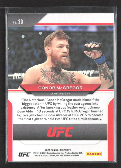 2021 Panini Conor McGregor Prizm #30
