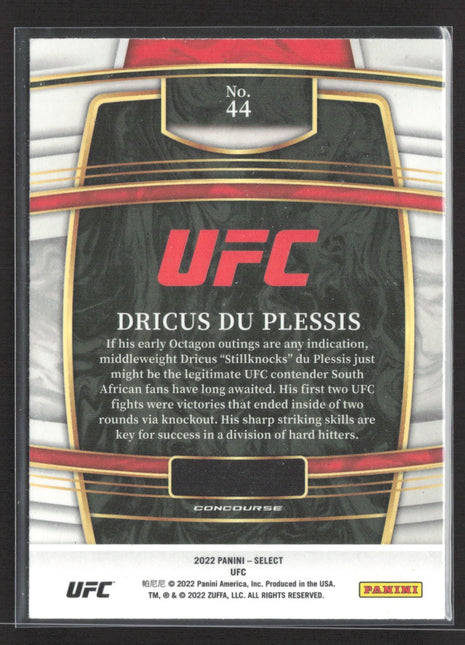 2022 Panini Select UFC - Concourse Dricus du Plessis #44 (RC)