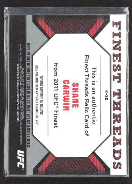 2011 Topps UFC Finest Shane Carwin Finest Threads Relic