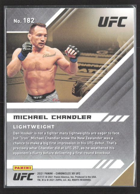 2021 Panini XR Michael Chandler Rc #182