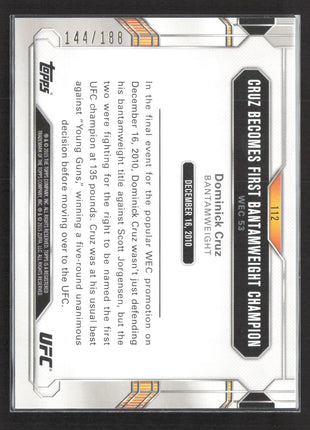 2015 Topps UFC Chronicles - Dominick Cruz #112 Black and White /188