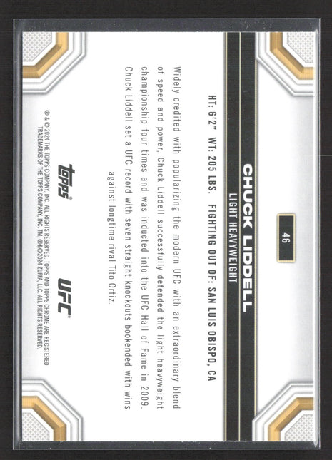 2024 Topps Chrome UFC - Chuck Liddell #46 X-Fractor