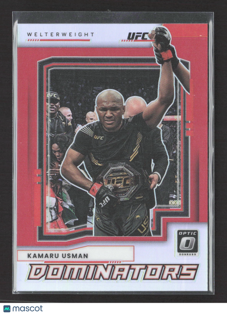 2022 Panini UFC Optic Kamaru Usman Dominators Red /99