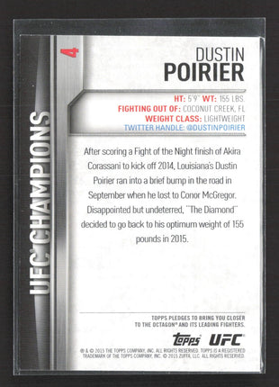 2015 Topps UFC Champions - Dustin Poirier #4 /88